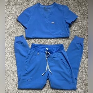 Ceil Blue Scrub Set